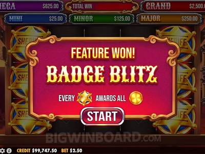 Игровой автомат Badge Blitz производителя Pragmatic Play